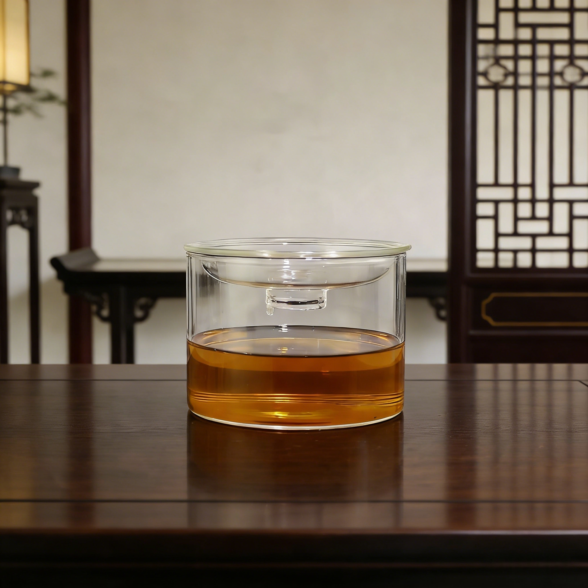 玻璃茶洗建水茶渣缸烟灰缸耐热带盖茶盂水盂家用茶具茶桌废水水洗,餐饮具,茶台废水/渣桶,淘宝优惠券,粉丝福利购,淘宝优惠卷