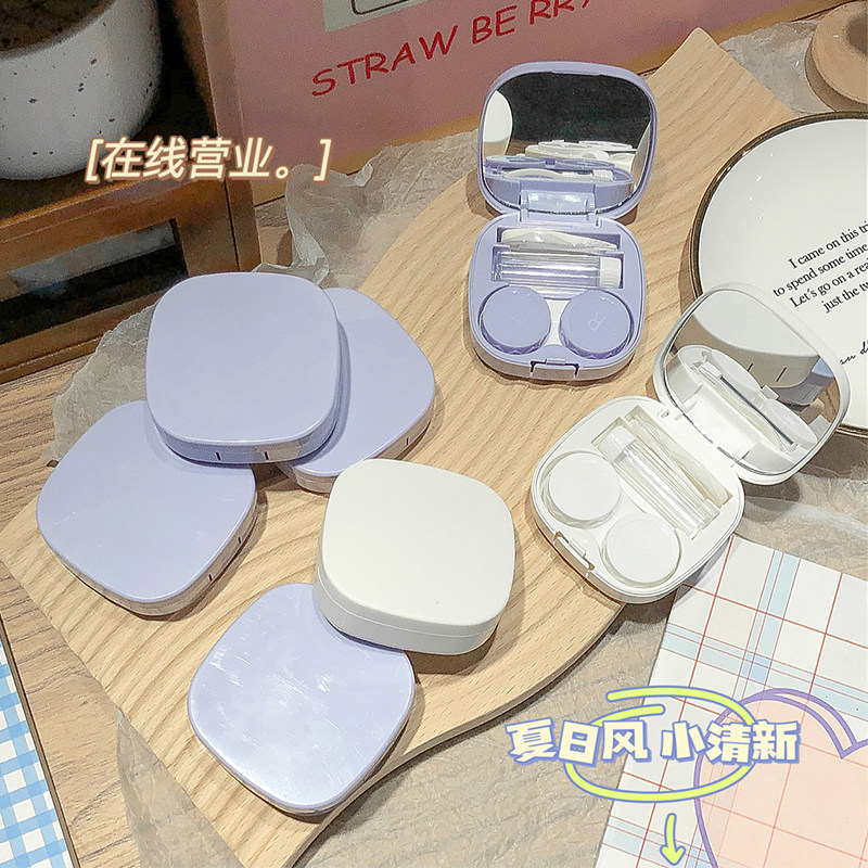 ins马卡龙隐形眼镜收纳盒图片