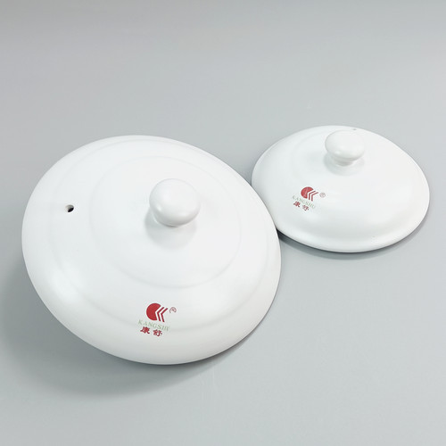 康舒白色陶瓷砂锅盖子瓷煲炖锅盖