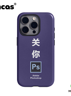 创意趣味恶搞文字关你PS磁吸磨砂菲林二合一手机壳适用于苹果17promax全包双层iPhone16pro防摔15pro保护套14