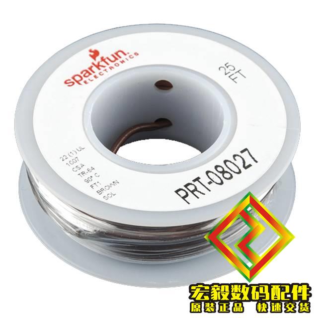 PRT-08027「HOOK-UP SOLID 22 AWG BROWN 25''」