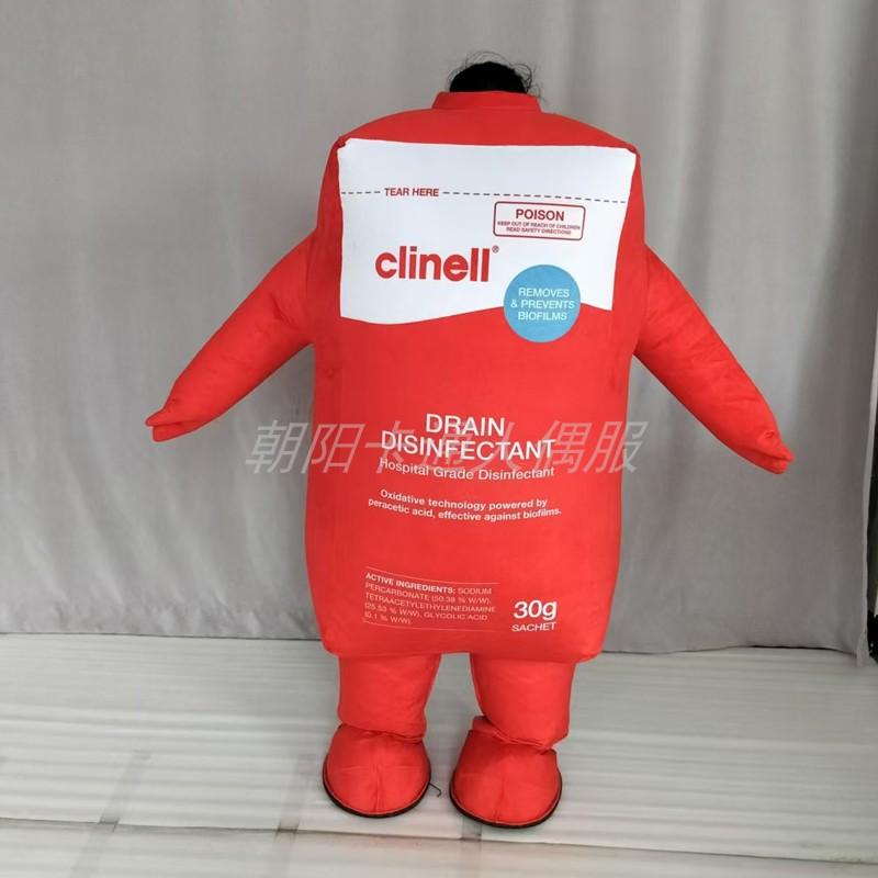 充气湿巾卡通人偶服装定制充气吉祥物露头表演服国外版充气宣传服