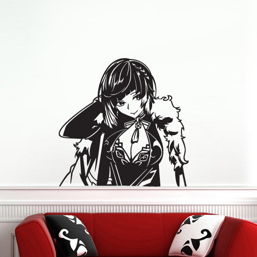 原神夜兰墙贴纸yelan兰生幽谷动漫游戏二次元贴纸卧室书房装饰