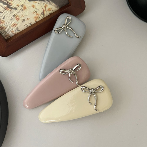 原创蝴蝶结发夹边夹发饰头饰