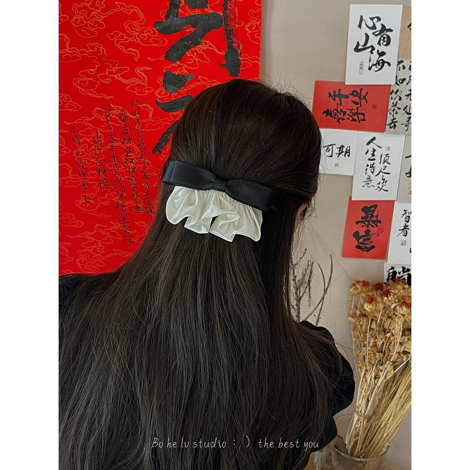 芭蕾风~奶油缎面裙摆蝴蝶结弹簧夹顶夹高级感发饰后脑勺头饰韩国,饰品/流行首饰/时尚饰品新,发饰,淘宝优惠券,粉丝福利购,淘宝优惠卷