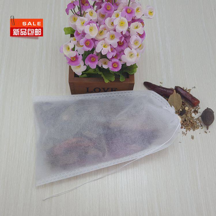 100片14*24cm无纺布煎药袋隔渣中药袋卤料包煲汤过滤袋佐料调料袋