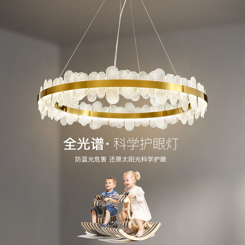 轻奢客厅吊灯简约现代主卧室餐厅吊灯网红灯具组合套餐2024年新款