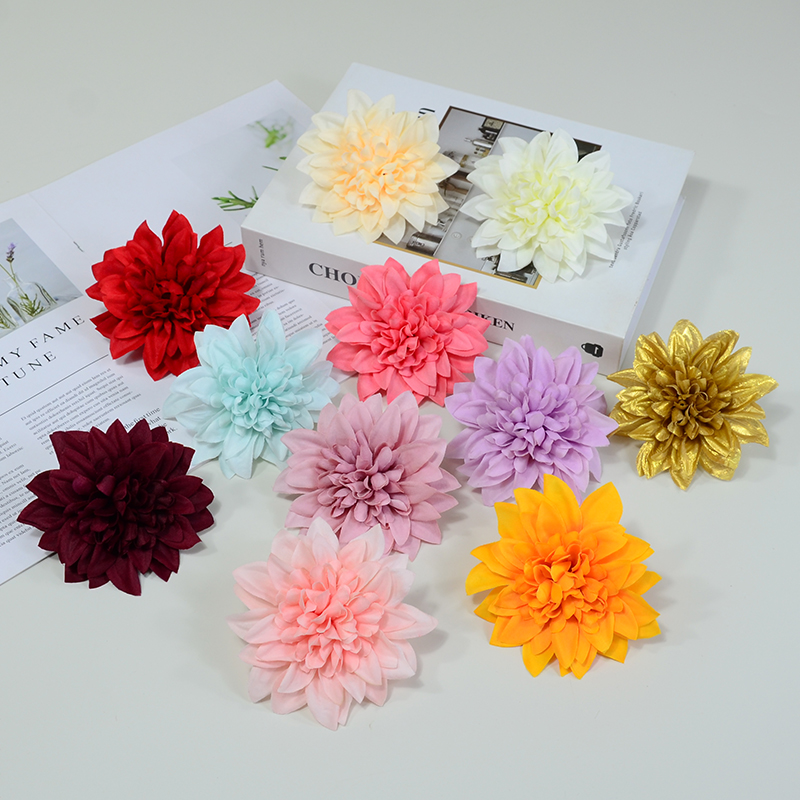 大丽婚礼道具装饰仿真花朵菊花头