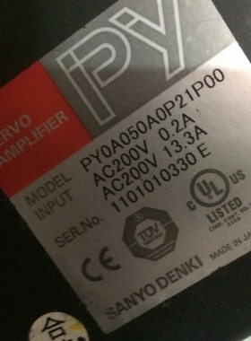 PY0A050A0P21P00 二手三洋驱动器