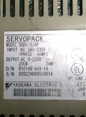 SGDA-02AP   二手安川驱动器