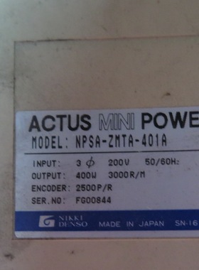 NPSA-ZMTA-401A二手NIKKI DENSO驱动器 现货