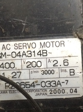 安川 SGM-04A314B  二手安川电机 现货