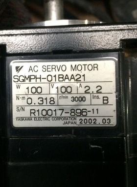 SGMPH-01BAA21   二手安川电机  专业销售维修一体化