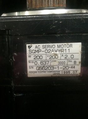 SGMP-02AWYR11 安川电机 现货 专业销售维修一体化