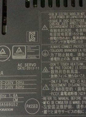 MR-JN-20A  二手三菱驱动器
