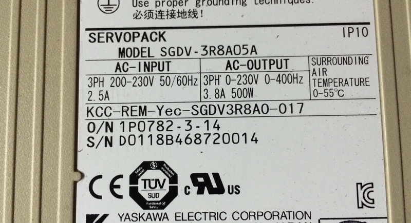 安川 SGDV-3R8A05A  二手安川驱动器 专业销售维修一体化