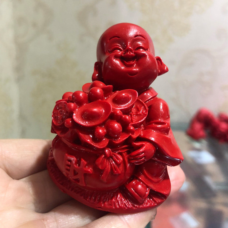原色福禄寿小和尚玩偶保平安摆件