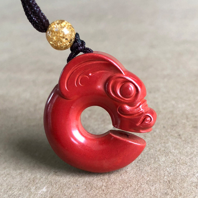 帝王红怀古风本命年随身龙项链