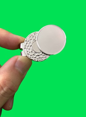 新款Golf Ball Marker Hat Clip金属磁吸帽夹珐琅UV球标球帽夹