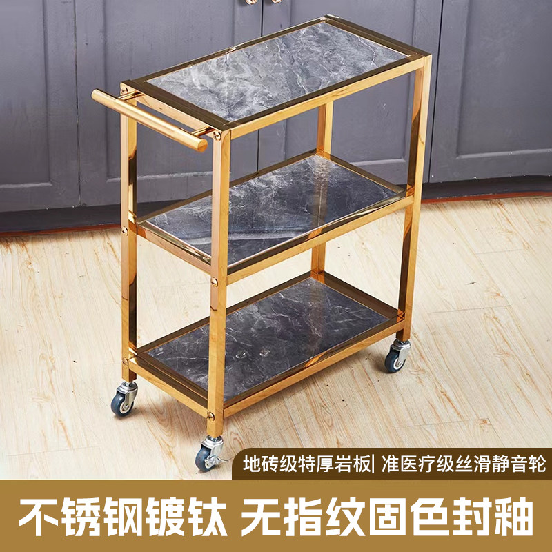 火锅车简约不锈钢移动火锅服务车