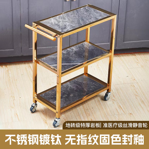 火锅车简约不锈钢移动火锅服务车