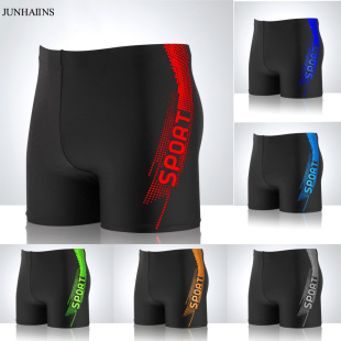 男士 新款 加大加肥佬泳裤 平角成人游泳裤 高腰保守泳衣 泳裤