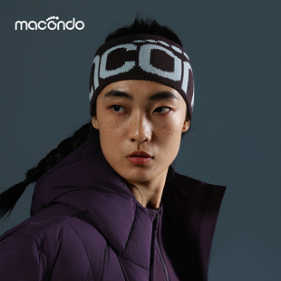 马孔多秋冬经典男女同款跑步发带保暖透湿止汗轻贴不勒护耳护头