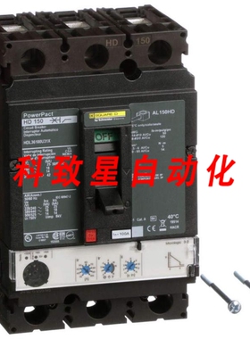 工业配件HDL36100U31X-100A 600VAC 3极模压断路器MOU