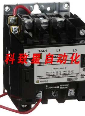 工业配件8502SBO2V02S CLASS 8502 接触器3 POLE 3 PHASE 600V 1
