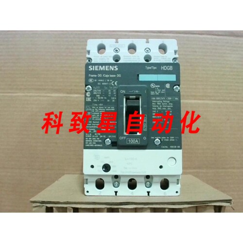 工业配件HDK3B100 塑壳断路器3P 100A 240/480/600VAC-