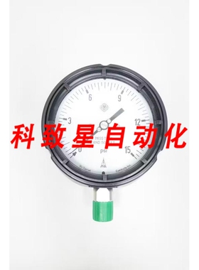 工业配件MCCONTROLS MPB/SCA AB10208 压力表 4-1/2IN 0-15PSI 1/