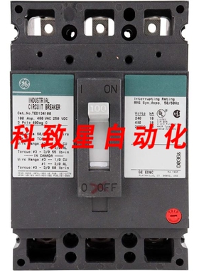 工业配件TED136050-50A 600VAC 3极热磁断路器