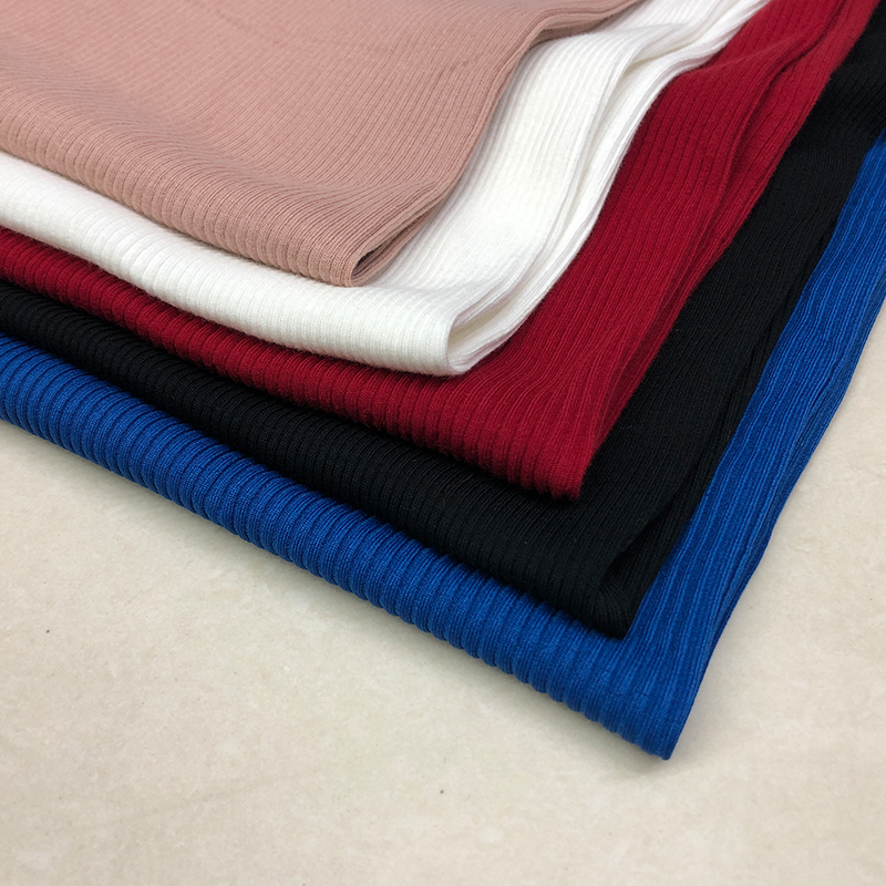 原装进口全棉针织螺纹坑条