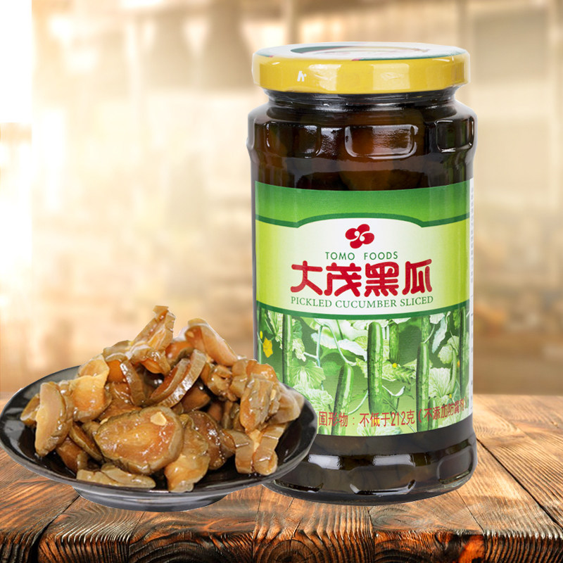大茂黑瓜385g瓶装酱瓜罐头配粥下饭菜腌制脆瓜段小黄瓜片酱菜咸菜