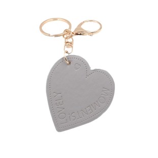 热销压印文字爱心汽车钥匙扣包边油桃心手机钱包挂坠配饰装饰挂件