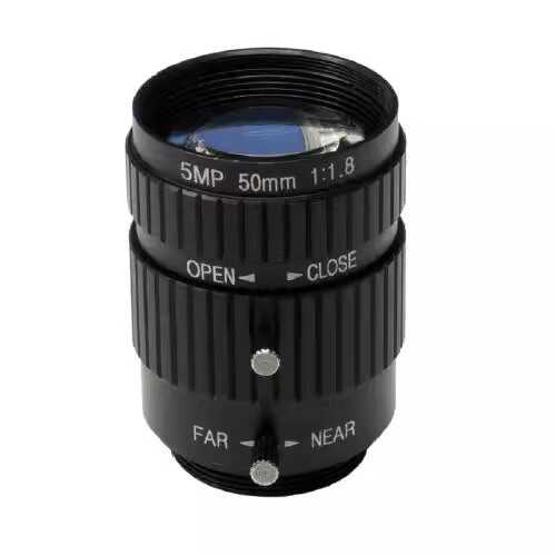 5MP监控配件 500万像素定焦35mm 50mm高清手动调焦C口工业镜头