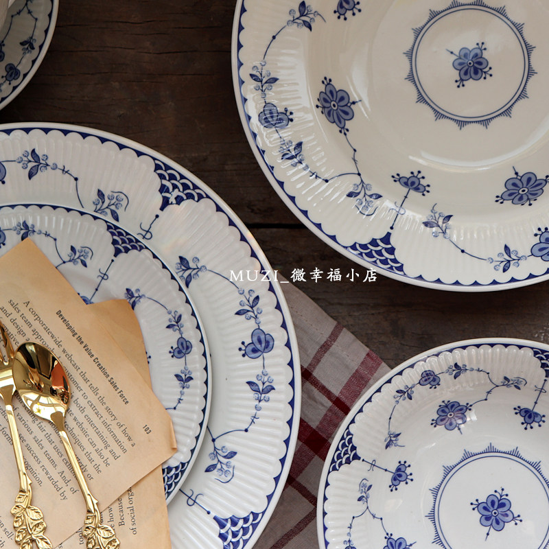 到货到货西餐釉下唐草美式咖啡杯碟大小盘复古网红杯碟下午茶红茶,餐饮具,咖啡杯,淘宝优惠券,粉丝福利购,淘宝优惠卷