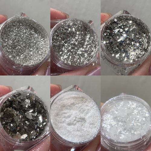 必囤！是牛货好嘛!无敌闪!纯银系列进口牛郎闪粉闪片银箔美甲亮片