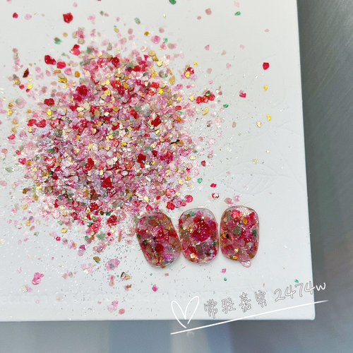 【常更新5】超薄！爆闪！巨亮！赞赞 ins水磨石岩片美甲亮片闪粉