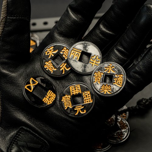 真碳纤维碳金大五帝钱