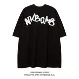 UxnStudio Оригинальный японский ретро -веселый мультфильм личность короткие грейпфрут мужчины и женщины летняя пара уличная хип -хоп t 侐