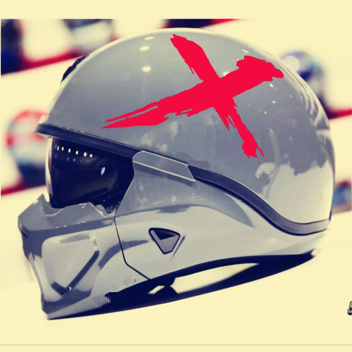 游戏恶魔城X个性红色头盔贴纸自行车摩托车头盔汽车装饰贴纸防水