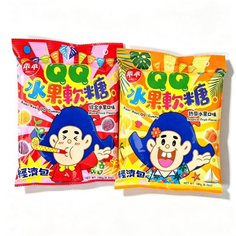 包邮 台湾进口 乖乖QQ软糖水果软糖 综合口味/热带水果味190g