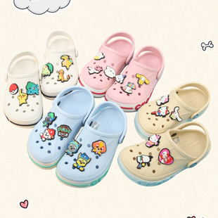防滑雨鞋 儿童洞洞鞋 小贝雅中大童包头凉鞋 男童女童沙滩鞋 超轻 夏季