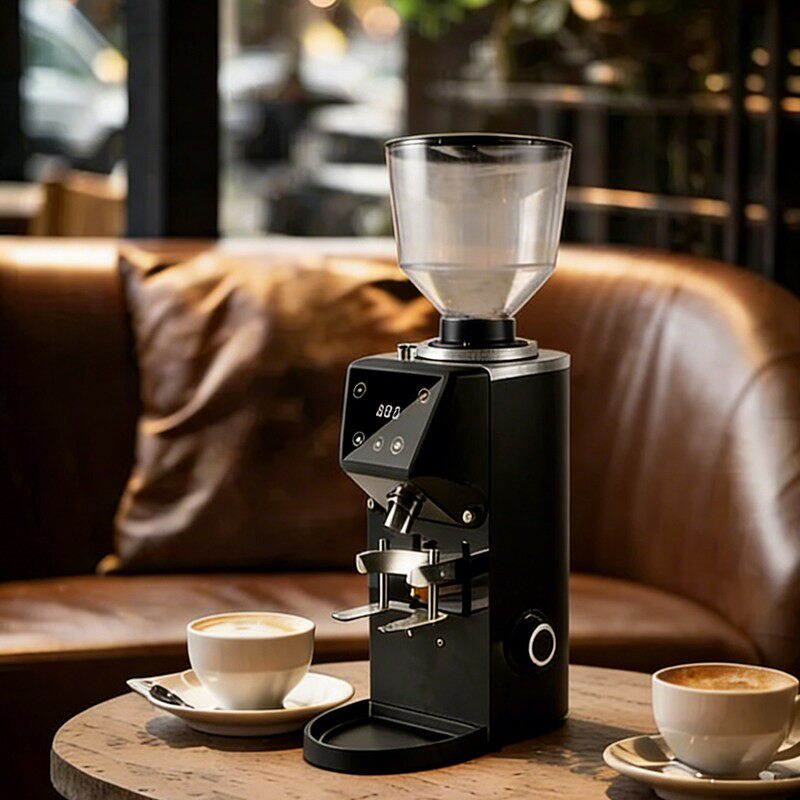 杰咖刺客电动磨豆机咖啡意式手冲家用商用咖啡豆研磨机64mm平刀