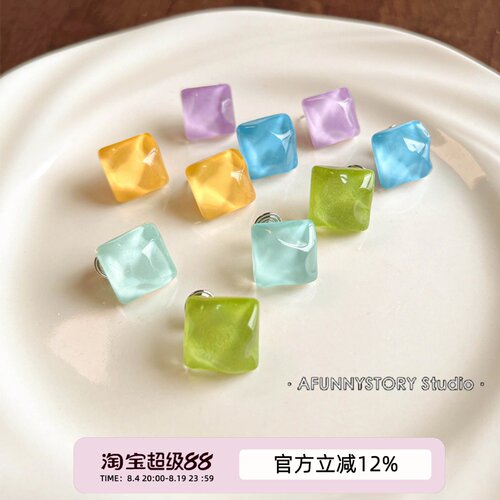AFunnyStory女水波纹耳夹