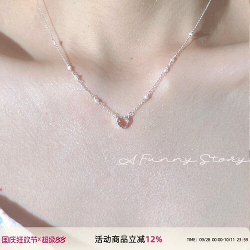 AFunnyStory925银女纯银项链