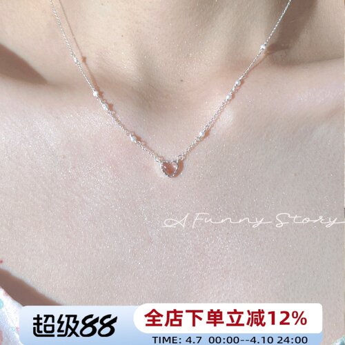 AFunnyStory925银女纯银项链
