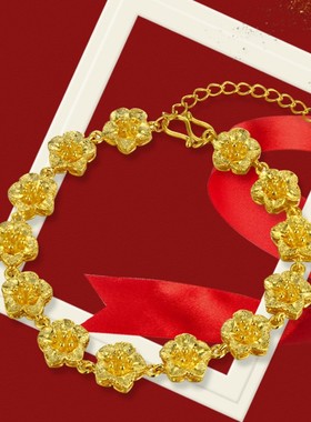 盛放时节精美花朵镀黄