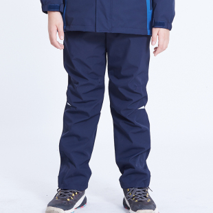 裤 保暖加绒加厚成人工装 幼儿园中小学生校裤 户外秋冬儿童冲锋裤